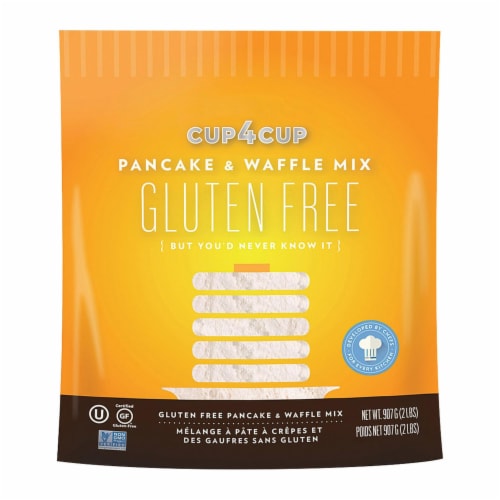 Cup 4 Cup - Gluten Free Baking Mix - Pancake & Waffle - Case of 6 - 2 lb. Perspective: front