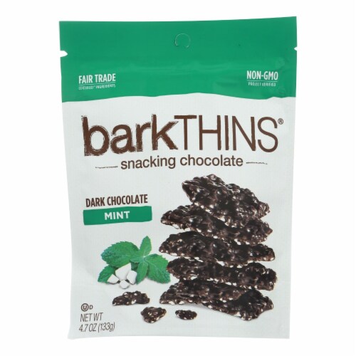 Bark Thins Dark Chocolate Mint, Fair Trade And Non Gmo Snacking Chocolate  Bag, 4.7 Oz, Shop