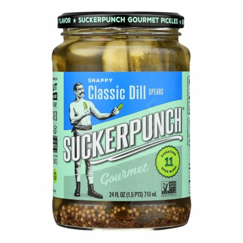 Suckerpunch Gourmet Pickles - Case of 6 - 24 FZ Perspective: front