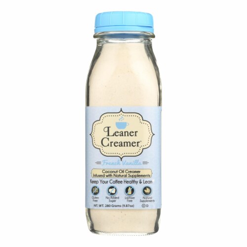 Leaner Creamer® French Vanilla Coconut Oil Creamer Perspective: front