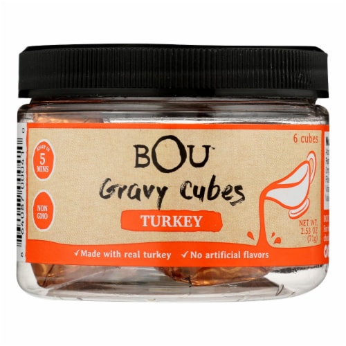 Bou - Gravy Cubes Turkey 6 Ct - CS of 6-2.53 OZ Perspective: front