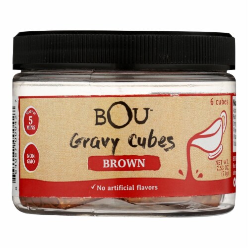 Bou - Gravy Cubes Brown 6 Ct - CS of 6-2.53 OZ Perspective: front