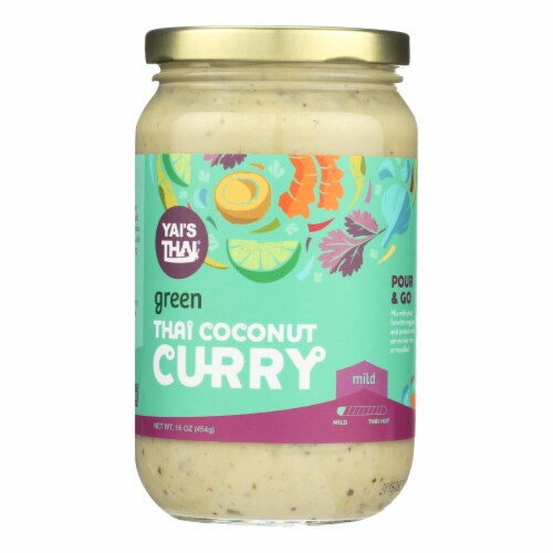 Yai's Thai Thai Coconut Curry - Green - Case of 6 - 16 oz Perspective: front