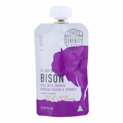 Serenity Kids Llc - Pouch Bison Kabocha - Case of 6 - 3.5 OZ Perspective: front