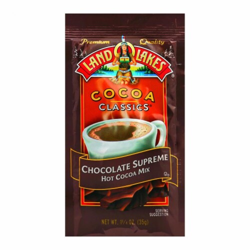 Land O' Lakes Cocoa Classic Mix - Hot Cocoa - 1.25 oz - Case of 12 Perspective: front