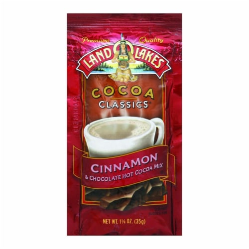 Land O' Lakes Cocoa Classic Mix - Cinnamon and Chocolate - 1.25 oz - Case of 12 Perspective: front