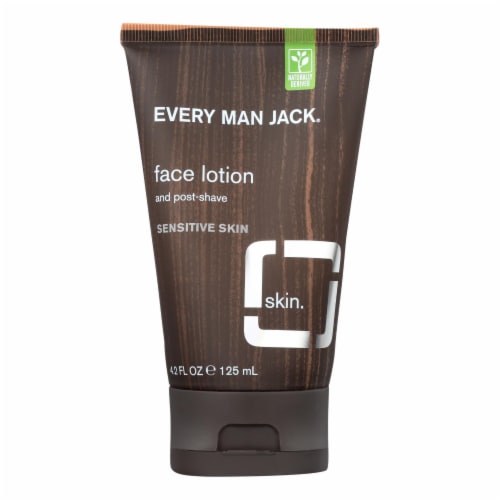 Every Man Jack Face Lotion and Post Shave - Fragrance Free - 4.2 oz Perspective: front