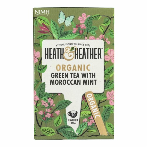 Heath & Heather - Tea Green W/mrccn Mint - Case of 6 - 20 CT Perspective: front