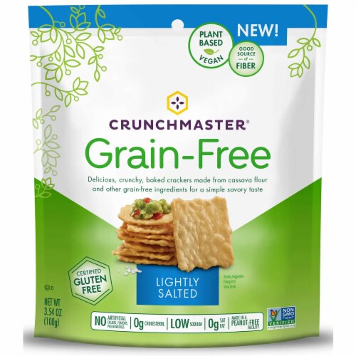 Crunchmaster Grain Free Crackers Lightly Salted Gluten Free, 3.4 oz