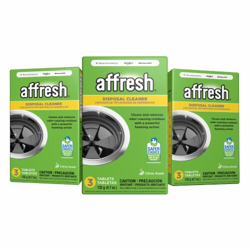 affresh Multipack Citrus Garbage Disposal Cleaner Tablets Perspective: front