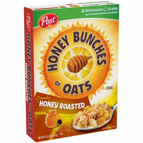 Post® Honey Bunches of Oats Crunchy Honey Roasted Cereal Perspective: front