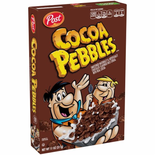 Post® Cocoa Pebbles Cereal Perspective: front