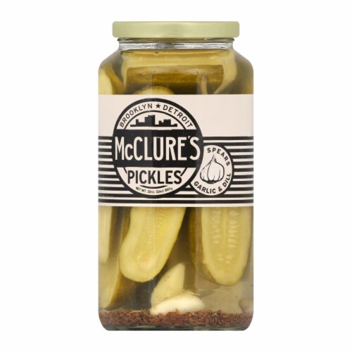McClure's Pickles Garlic Dill Pickles - Case of 6 - 32 oz. Perspective: front