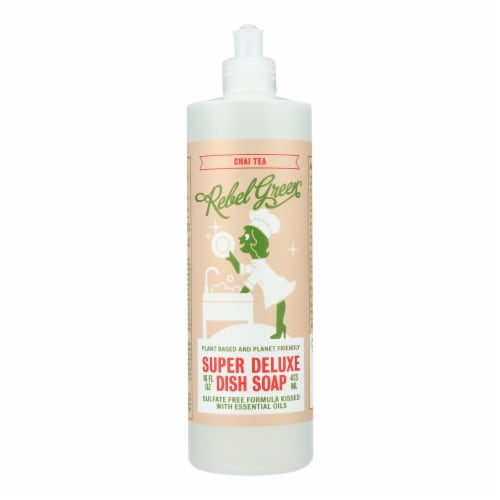 Rebel Green Chai Tea and Dish Soap Perspective: front