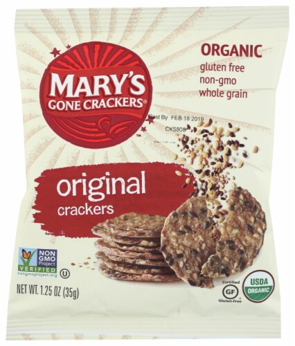 Mary's Gone Crackers Original Crackers Perspective: front