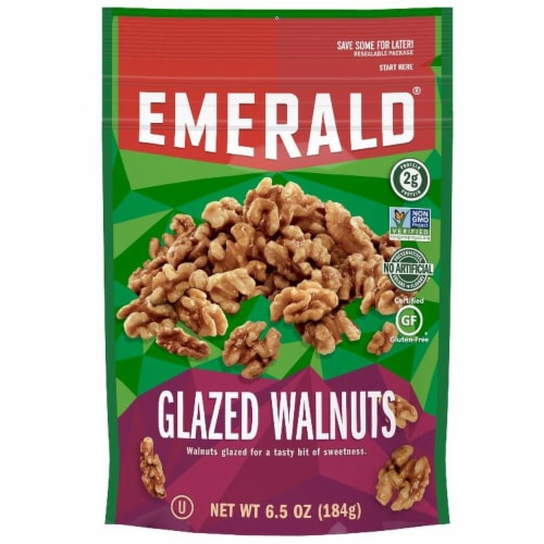 Emerald Glazed Walnut, 6.5 Ounce -- 6 per case. Perspective: front