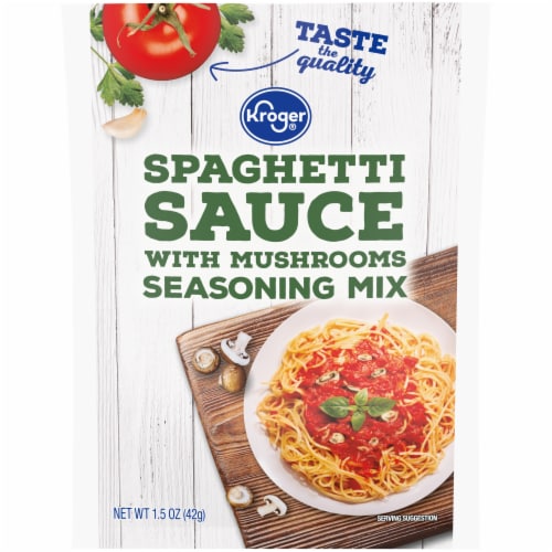 Kroger® Spaghetti Sauce with Mushrooms Seasoning Mix Case Sale Perspective: front