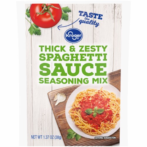 Kroger® Thick & Zesty Spaghetti Sauce Seasoning Mix Case Sale Perspective: front