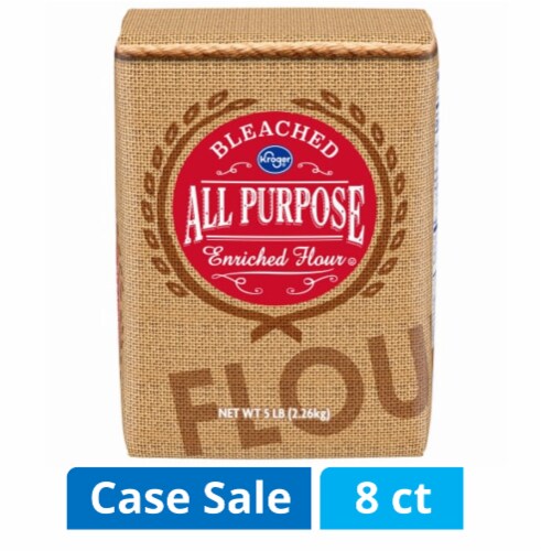 Kroger® Bleached All-Purpose Enriched Flour Case Lot Sale Perspective: front