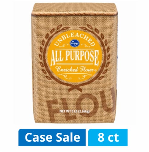 Kroger® Unbleached All Purpose Enriched Flour Case Lot Sale Perspective: front