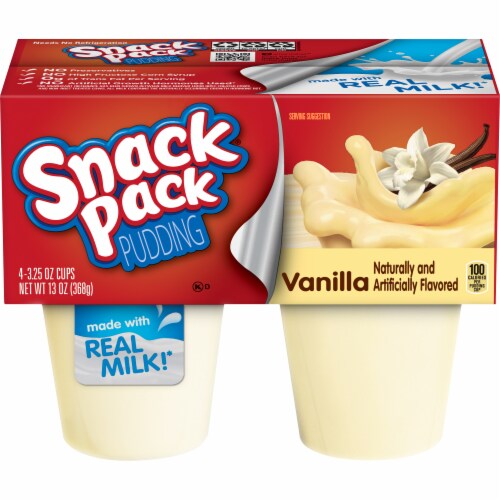 Snack Pack Vanilla Pudding Cups Case Sale (12 Pack) Perspective: front