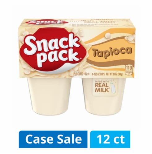 Snack Pack Tapioca Pudding Cups Case Sale Perspective: front