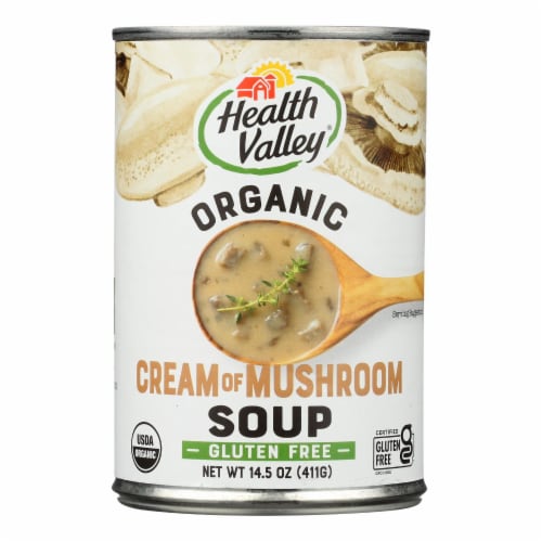 Health Valley Organic Soup - Mushroom Cream - Case of 12 - 14.5 oz. Perspective: front