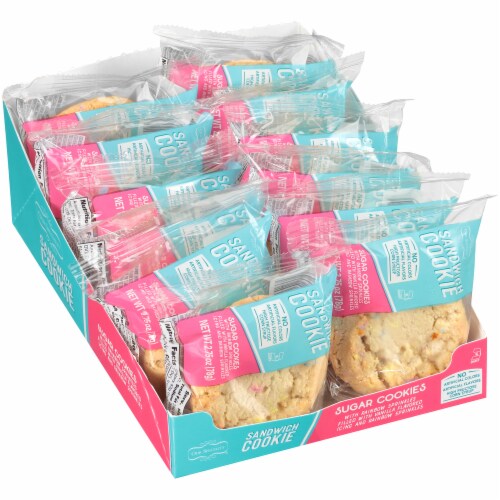 Our Specialty Individually Wrapped Sugar Sandwich Cookies, Grab and Go, 12 Cookies Perspective: front