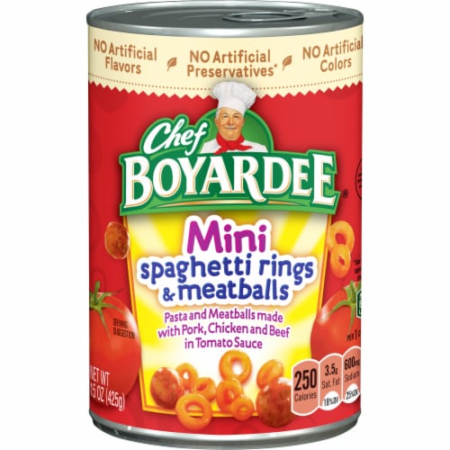 Chef Boyardee® Mini Spaghetti Rings & Meatballs Case Sale Perspective: front