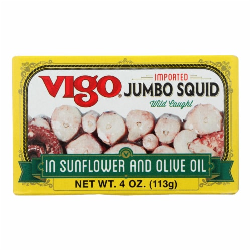 Vigo Wild Caught Octopus In Soy And Olive Oil  - Case of 10 - 4 OZ Perspective: front