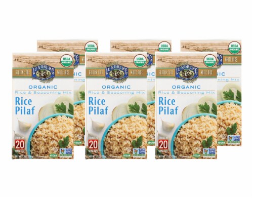Lundberg Family Farms - Rice And Seasoning Mix - White Rice Pilaf - Case Of 6 - 5.50 Oz. Perspective: front