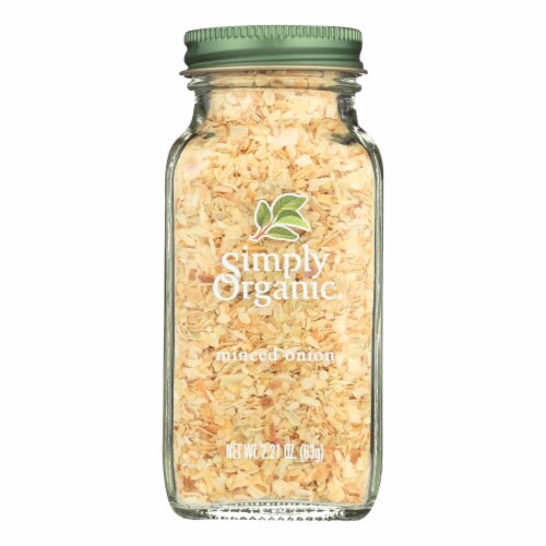 Simply Organic Onion - Organic - Minced - White - 2.21 oz Perspective: front