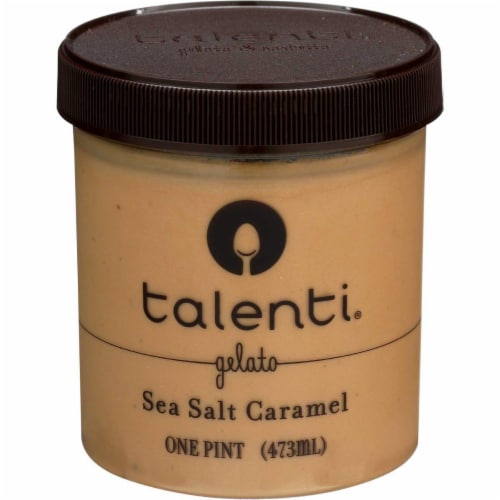 Talenti Sea Salt Caramel Gelato Case Perspective: front