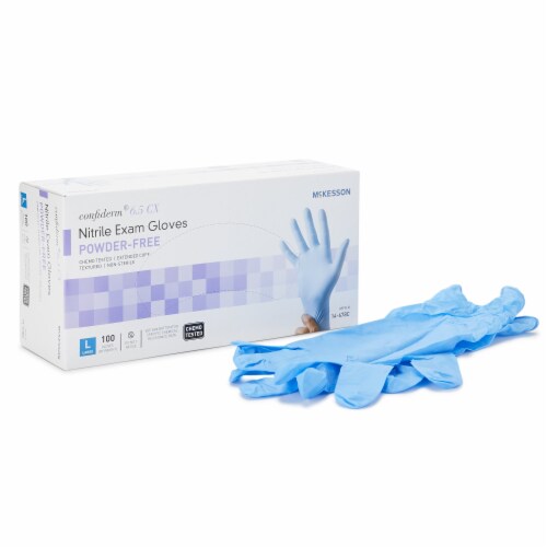 McKesson Nitrile Exam Glove - 100 per Box Perspective: front