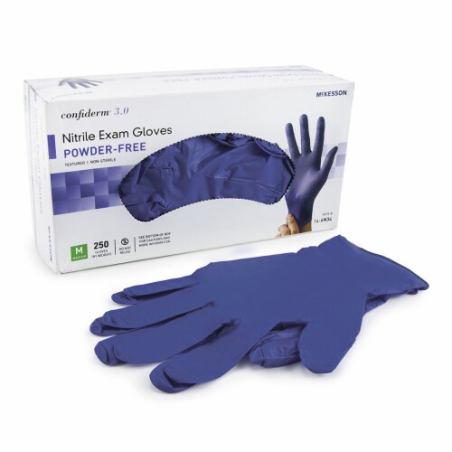McKesson Confiderm Nitrile Exam Glove - 250 per Box Perspective: front