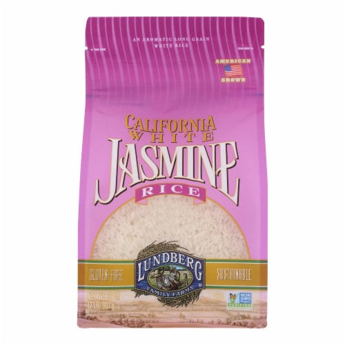 Lundberg Family Farms White Jasmine Rice - Case of 6 - 2 lb. Perspective: front