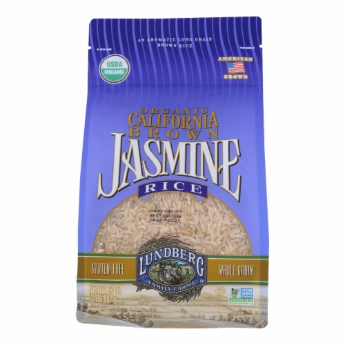 Lundberg Family Farms Brown Jasmine Rice - Case Of 6 - 2 Lb. Perspective: front