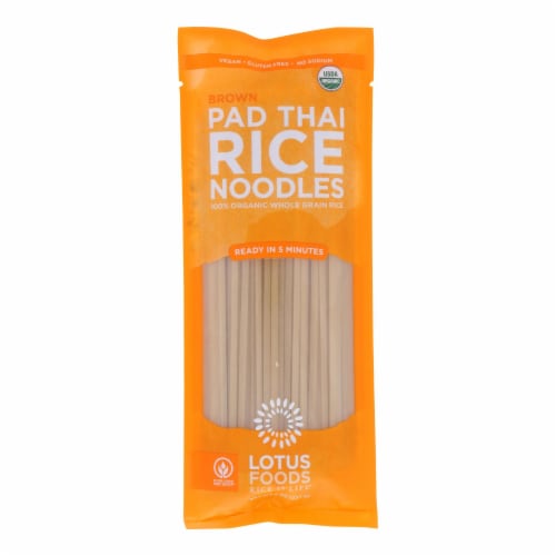 Lotus Foods Noodles - Organic - Brown Rice Pad Thai - Case of 8 - 8 oz Perspective: front