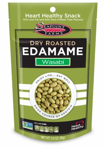 Seapoint Farms Wasabi Dry Roasted Edamame Perspective: front