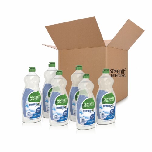 Seventh Generation Free & Clear Natural Dish Liquid 6 Count Perspective: front