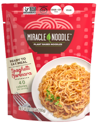 Miracle Noodle Kitchen’S Spaghetti Marinara - Case of 6 - 10 OZ Perspective: front