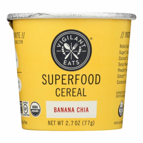 Vigilant Eats Superfood Cereal - Case of 6 - 2.3 OZ Perspective: front