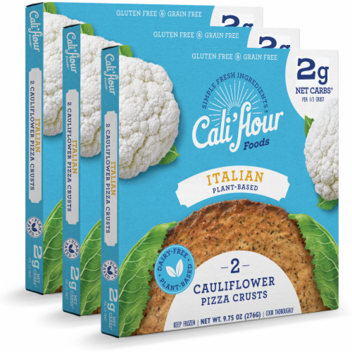 Cali'flour Foods Plant-Based Italian Pizza Crust Perspective: front