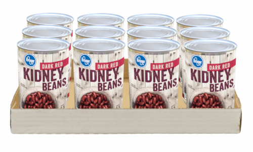 Kroger® Dark Red Kidney Beans Case Perspective: front
