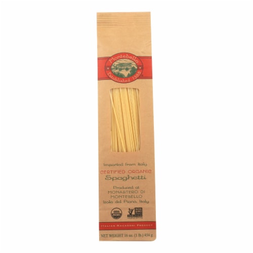 Montebello Organic Pasta – Spaghetti – Case of 12 – 1 lb.