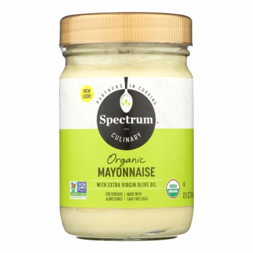 Spectrum Naturals Organic Olive Oil Mayonnaise - Case of 12 - 12 oz. Perspective: front