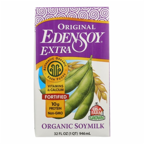 Eden Foods Original Eden soy Organic - Extra - Case of 12 - 32 Fl oz. Perspective: front
