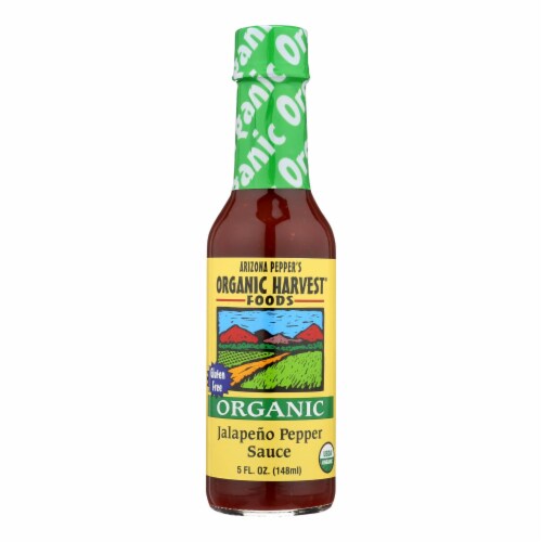 Organic Harvest Pepper Sauce - Organic Jalapeno - Case of 12 - 5 oz. Perspective: front