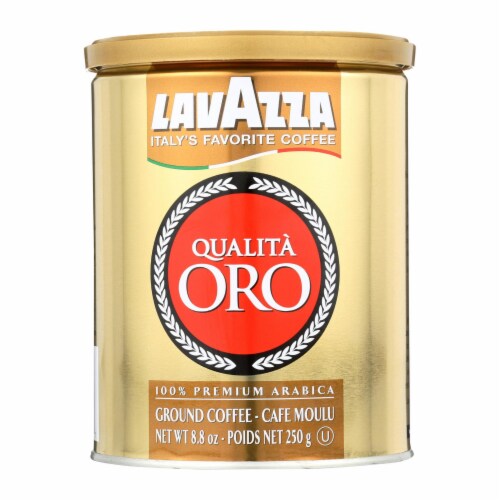 Lavazza Ground Coffee - Qualita Oro Canned - Case of 12 - 8.8 oz Perspective: front