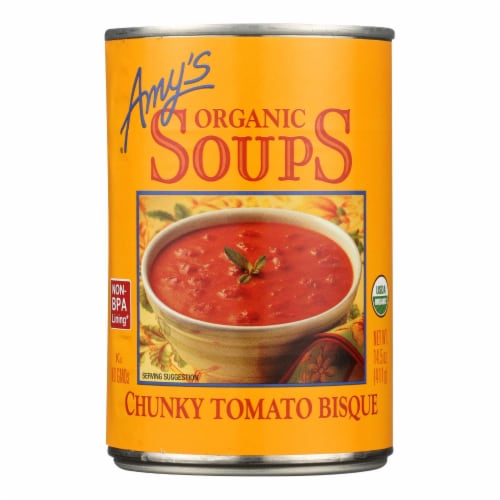 Amy's - Organic Chunky Tomato Bisque - Case of 12 - 14.5 oz Perspective: front
